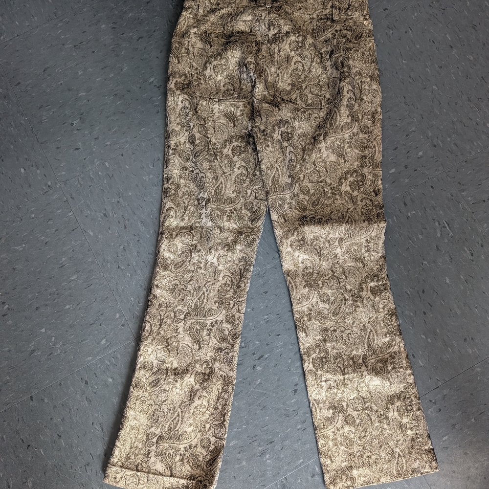 Alice + Olivia Metallic Paisley Pants - Picture 7 of 8